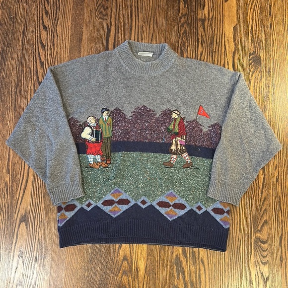 Vintage Other - Vintage 90s Nani Bon Wool Blend Knit Golf Sweater